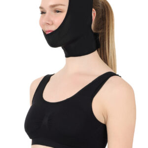 مشد للرقبة مغلق بدون فتحة للاذن باللون البيج